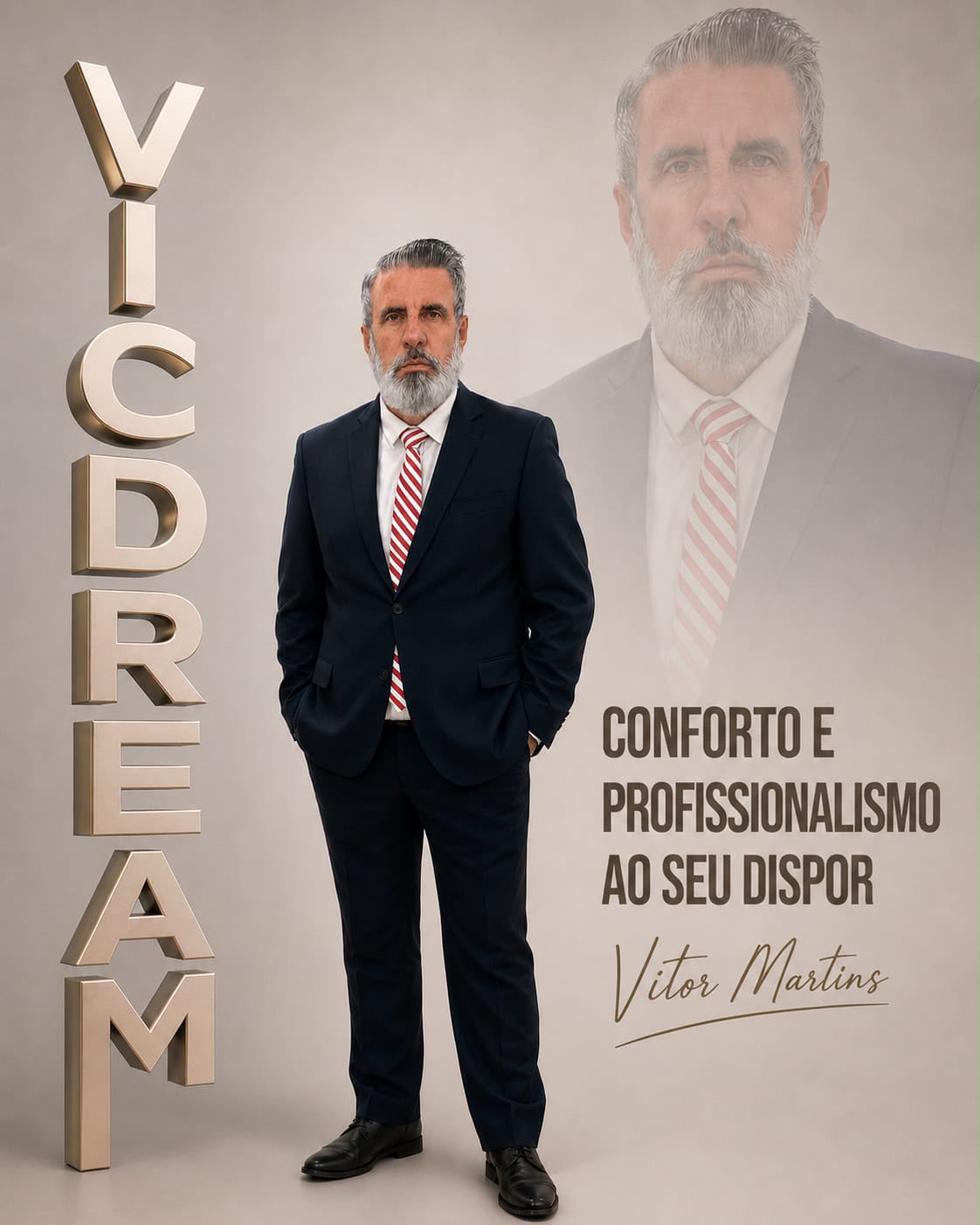 Vitor Martins, fundador da VICDREAM — conforto e profissionalismo ao seu dispor